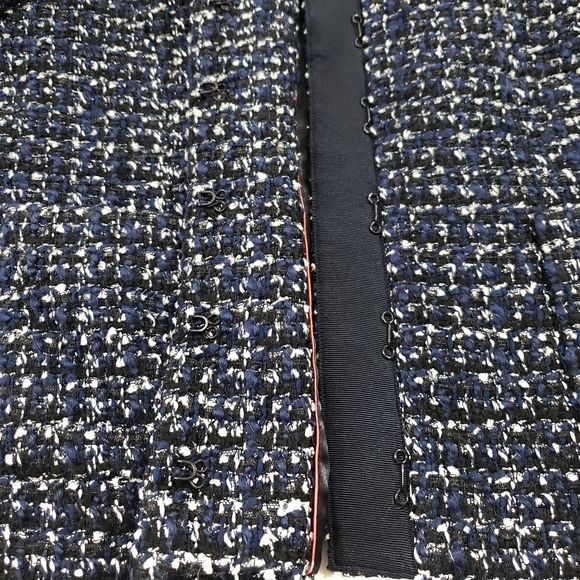 J Crew 2 Midnight Tweed Cropped Blazer - Picture 6 of 12